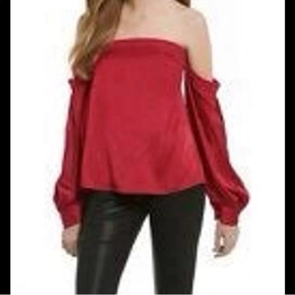 1. State Off-Shoulder Pink Blouse